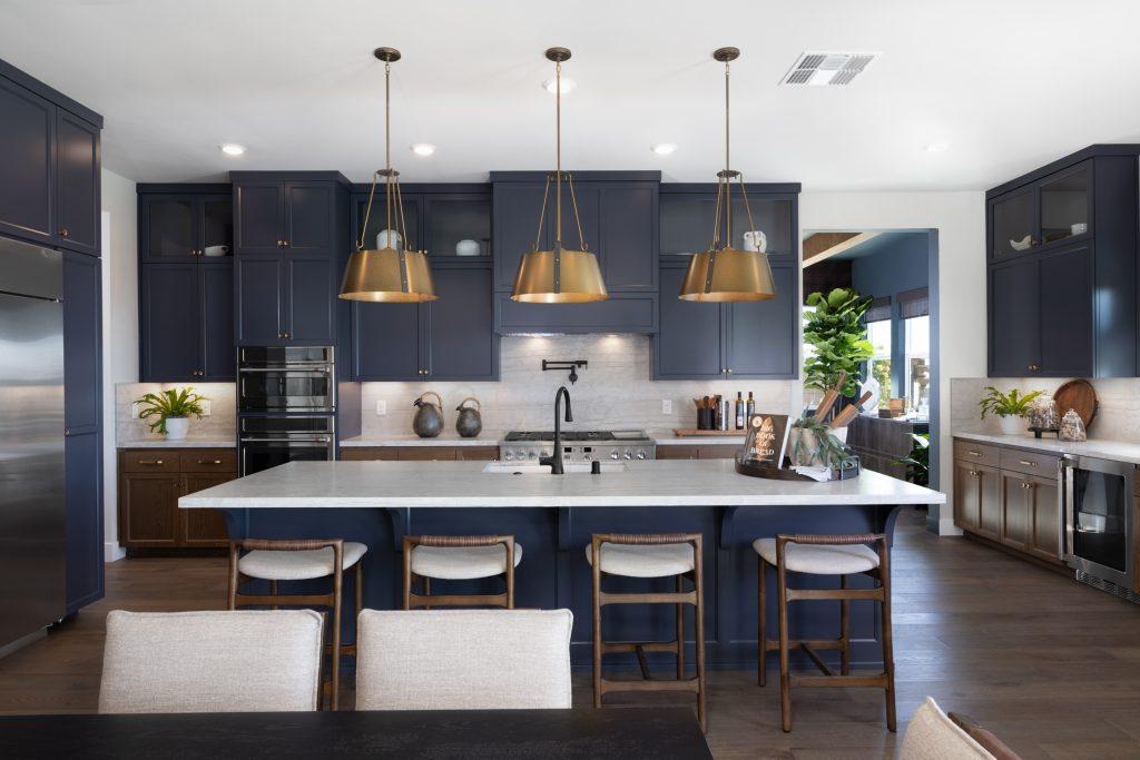 Compact kitchen with efficient storage solutions
