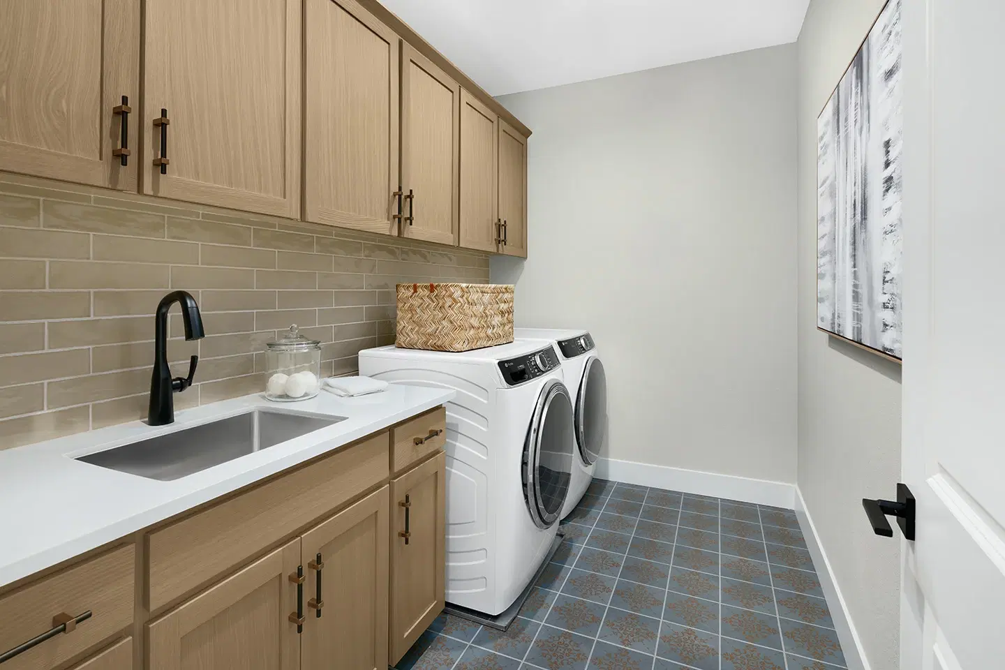 Minimalist kitchen with clean lines and hidden storage